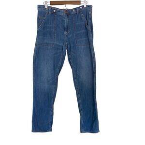 Pilcro Slim Boyfriend Women Jeans 29 Blue Patch Pocket Anthropologie Denim